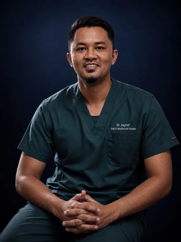 Dr Muhammad Asyraf Hamzah, Oral & Maxillofacial Surgeon at Smiley Dental Surgery